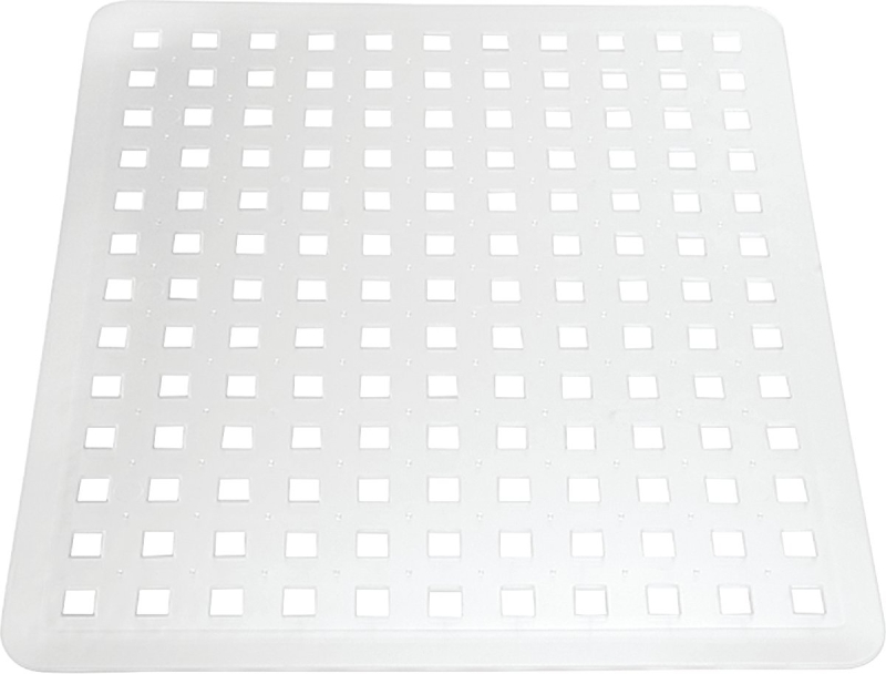 iDesign 36600 Sink Mat, 12-1/2 in L, 11 in W, 0.1 in Thick, PVC, Clear