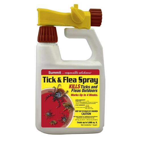 Summit 118-6 Tick & Flea Spray with Hose-End Spray - 1 Quart