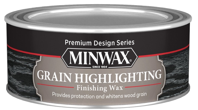 Minwax 405140000 Design Series Grain Highlighting Wax, Matte, Solid, 8 oz