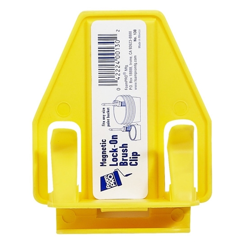 Magnetic Brush Clip, Clamp-On, For: 1 gal Paint Can, Plastic Pail