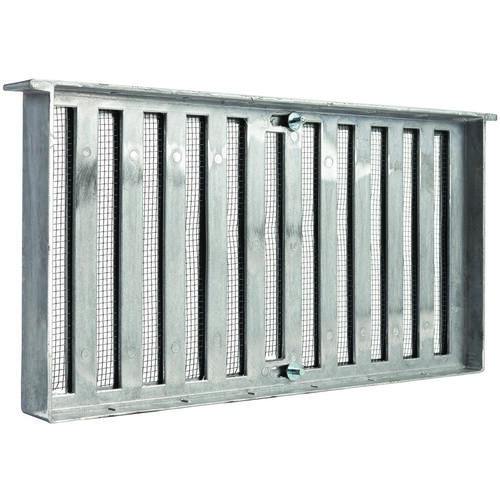 Foundation Vent, 28 sq-in Net Free Ventilating Area, Aluminum Mill