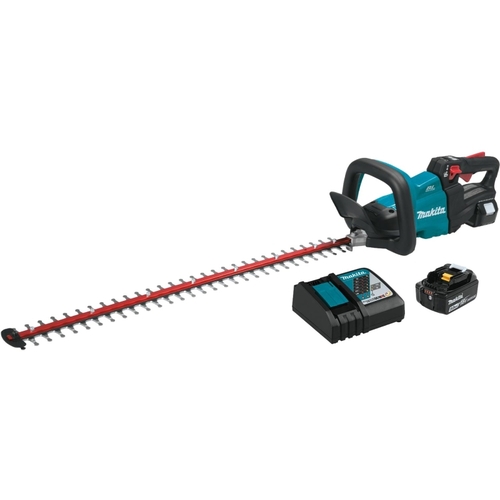 Cordless Hedge Trimmer Kit, 5 Ah, 18 V Battery, Lithium-Ion Battery, 0.375 in Cutting Capacity, Teal