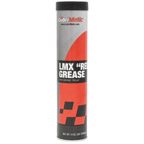 Lubrimatic 11390 LMX Heavy-Duty Grease, 14 oz Cartridge, Red