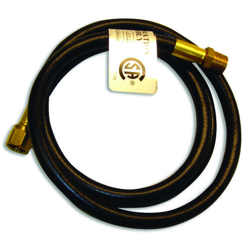 Mr. Heater F271163-60 Hose Assembly 3/8" D X 3/8" D X 5 ft. L Brass/Plastic Black/Gold