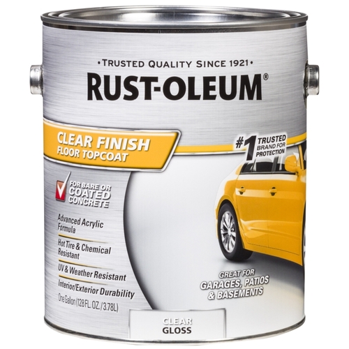 ROCKSOLID Floor Paint, Clear, 1 gal - pack of 2