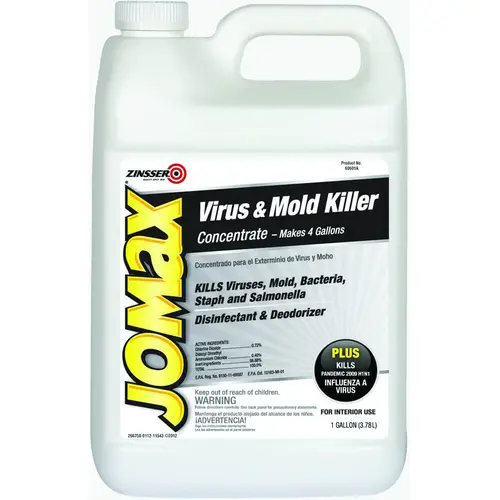 Zinsser 60601A JOMaX Virus and Mold Killer, 1 gal, Liquid, Mild