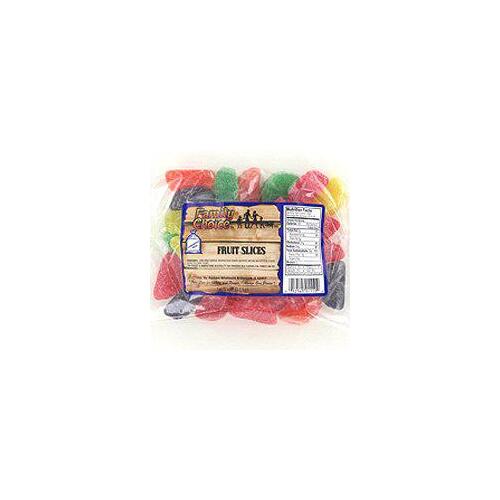Family Choice 1110 Candy Slice, Assorted Fruits Flavor, 14 oz