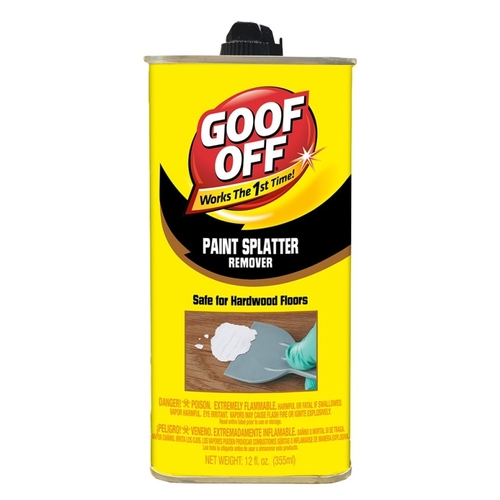 Goof Off FG900 Paint Splatter Remover, Liquid, Aromatic, Clear/Yellow ...