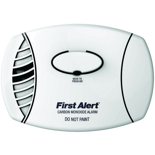 First Alert CO400B Single Gas Detector, 85 dB, Alarm: Audible/Visual, Electrochemical Sensor, White