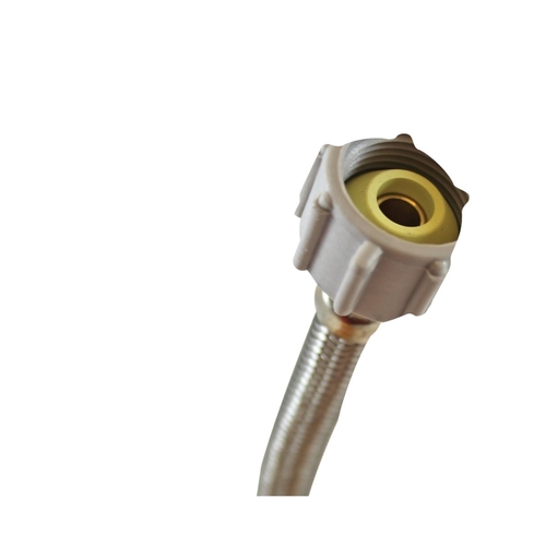 Fluidmaster B1T12 Toilet Connector, 3/8 in Inlet, Compression Inlet, 7/8 in Outlet, Ballcock Outlet, 12 in L