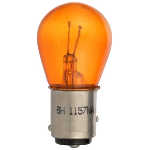 PEAK 1157NALL-BPP Automotive Bulb, 12.8 V, Incandescent Lamp, Bayonet Base, Amber/Red Light Pair