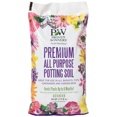 Proven Winners 3101012.Q16P Premium Potting Soil, 16 qt Bag