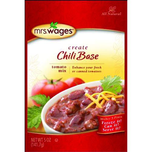 Mrs. Wages W537J4425 Canning Chili Mix, 5 oz Pouch