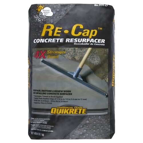 Re-Cap 1131-47 Concrete Resurfacer, Granular Solid, Gray to Gray Brown, 40 lb Bag