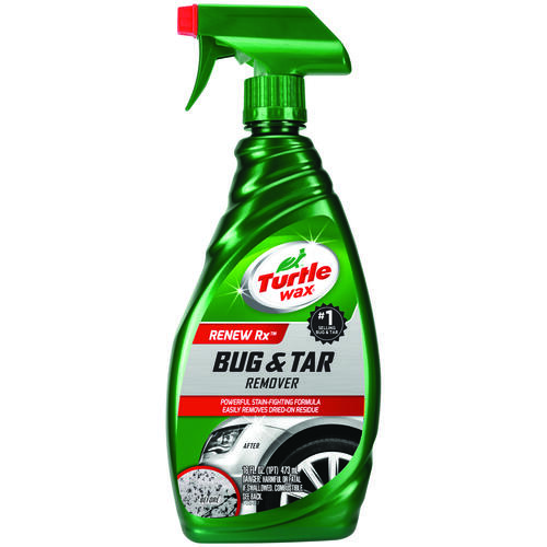 TURTLE WAX T520A Bug and Tar Remover, 16 fl-oz Bottle, Liquid, Typical Solvent