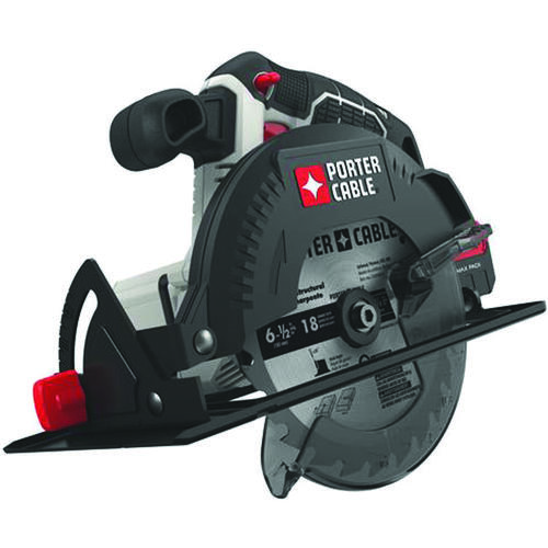 Circular Saw, Tool Only, 20 V, 1.3 Ah, 6-1/2 in Dia Blade, 0 to 50 deg Bevel