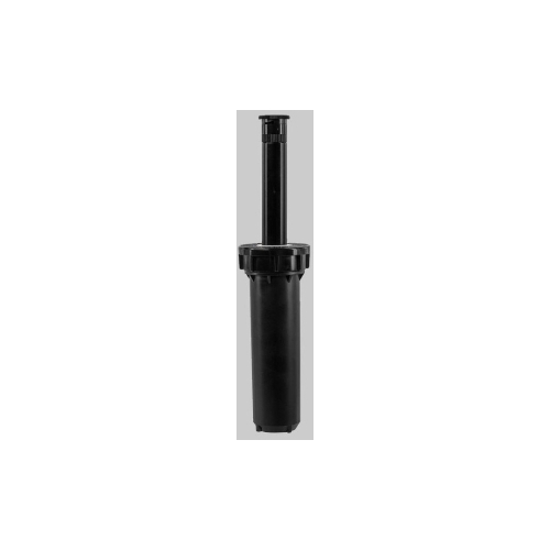 Pop-Up Spray Head Sprinkler, 1/2 in Connection, Female, 4 in H Pop-Up, 1 to 15 ft, Plastic Black