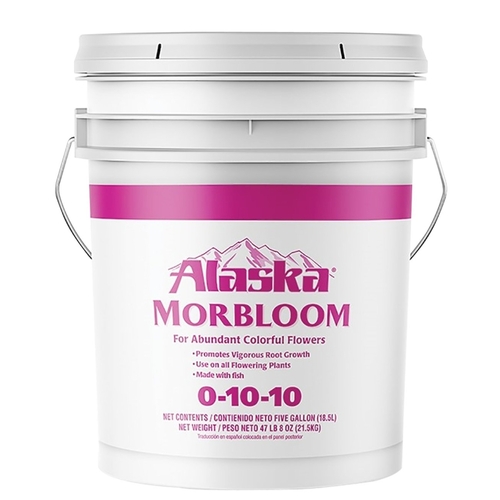 Alaska 100099472 Morbloom Fertilizer, 5 gal Bucket, Liquid, 0-10-10 N-P-K Ratio