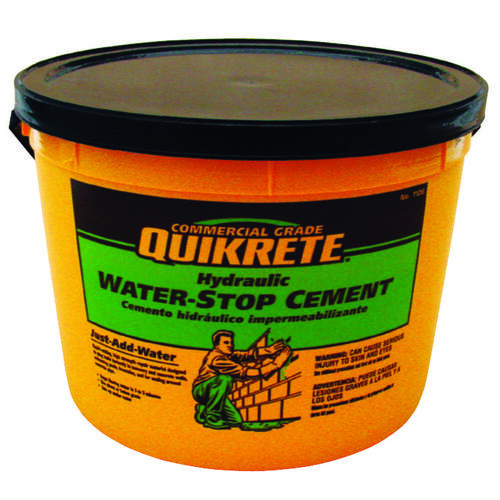 Quikrete 112611 Hydraulic Cement, Gray, Solid, 10 lb Pail