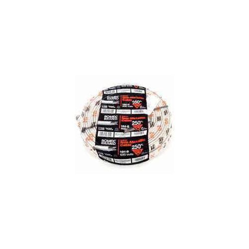 Romex 28827455 Building Wire, 14 AWG Wire, 2 -Conductor, 250 ft L, Copper Conductor, PVC Insulation