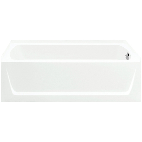 STERLING 71171120-0 Ensemble Bathtub, 44 gal Capacity, 60 in L, 30 in W, 18 in H, Alcove Installation, Solid Vikrell