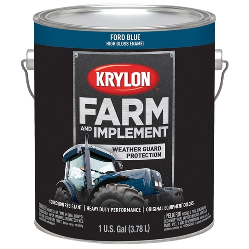 Farm and Implement Paint, High-Gloss, Ford Blue, 1 gal