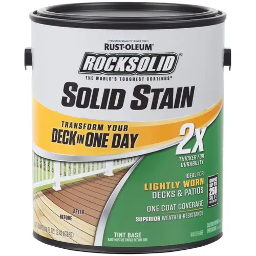 RockSolid Tint Base Solid Deck Stain, 1 Gal. Black