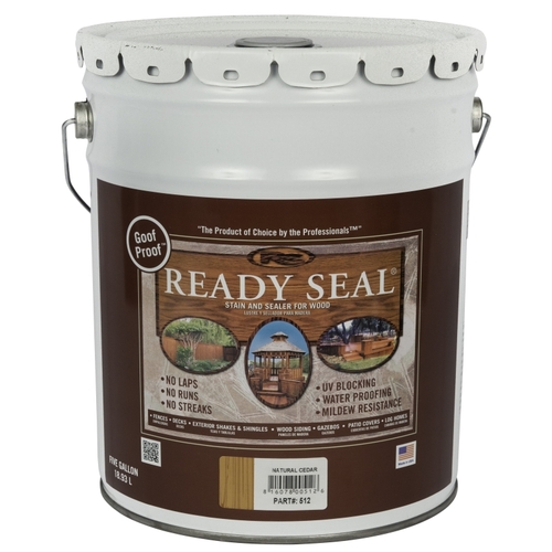 Ready Seal 512 Stain and Sealer, Natural Cedar, 5 gal