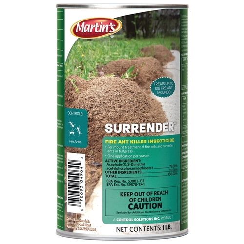 Martin's 82004964 Surrender Fire Ant Killer Insecticide, Powder, 1 lb