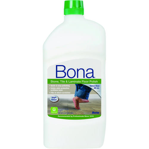 Bona WP511059001 Floor Polish, 36 oz, Liquid, White