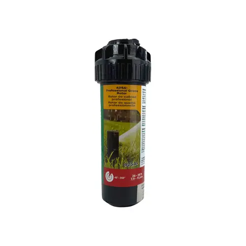 RAIN BIRD 42SA Rotor Sprinkler, 3/4 in Connection, FNPT, 26 to 38 ft, Plastic Black