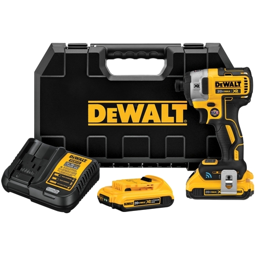 Impact Driver Kit, Battery Included, 20 V, 2 Ah, 1/4 in Drive, Hex Drive, 3800 ipm