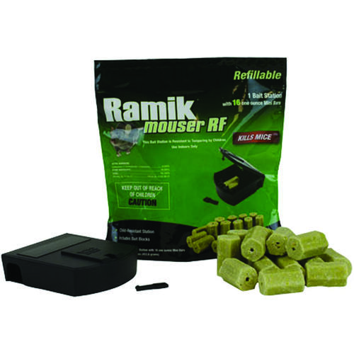 Ramik Refillable Bait Station, 16 oz Bait, Green