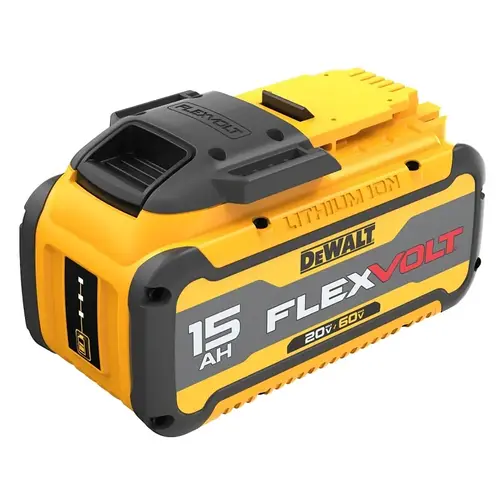 FLEXVOLT Cordless Battery Pack, 20/60 V Battery, 15 Ah, Includes: 3 LED Fuel Gauge Charge Indicator