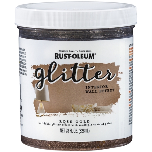 Wall Paint, Textured Glitter, Rose Gold, 28 fl-oz Can - pack of 2