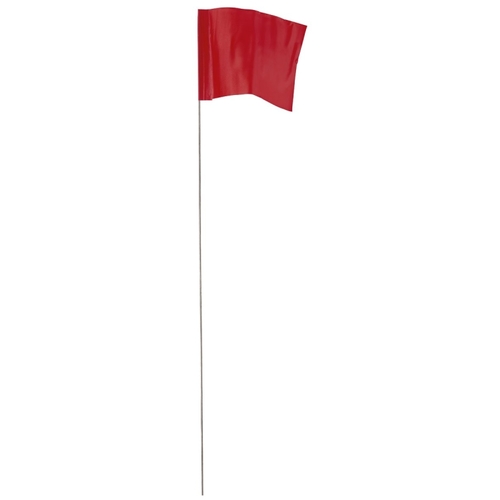 78007 Stake Flag, Red, 2-1/2 in W Flag, 3-1/2 in H Flag - pack of 100