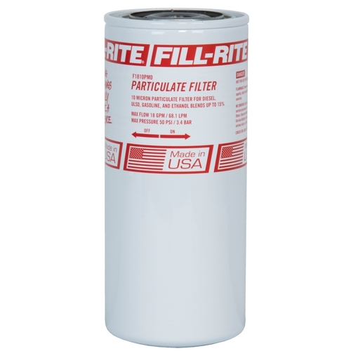 Fuel Filter, 3/4 in Connection, NPT, 18 gpm, 10 um, Metal Head