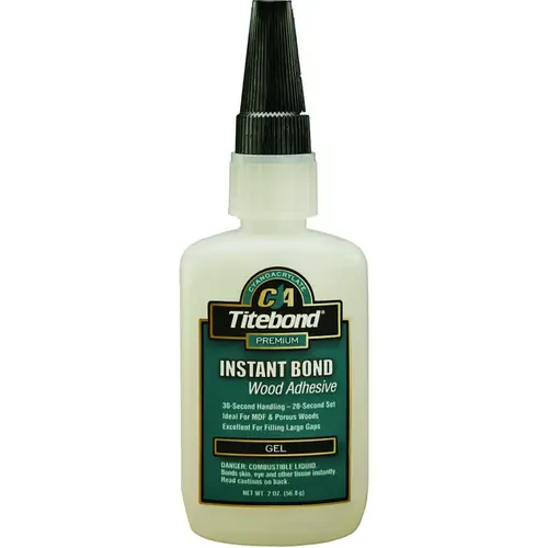 2 Oz. Instant Bond Gel Viscosity CA Wood Glue Clear