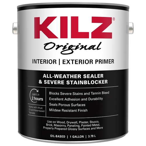 KILZ 10091-XCP4 10991 Primer, White, 1 gal - pack of 4