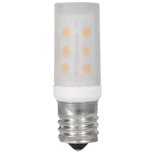 Microwave LED Bulb, Linear, T8 Lamp, 40 W Equivalent, E17 Lamp Base, Warm White Light