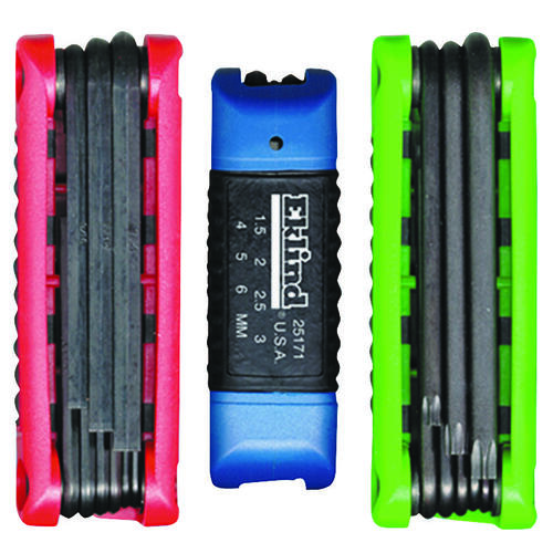 Hex Key Sets Ergo-Fold Assorted Metric and SAE Fold-Up Assorted Black