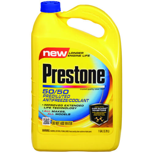 PRESTONE AF2100 Coolant, 1 gal Bottle, Yellow
