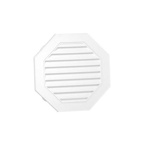 Gable Vent, 19.232 in L, 19.232 in W, Polypropylene, White