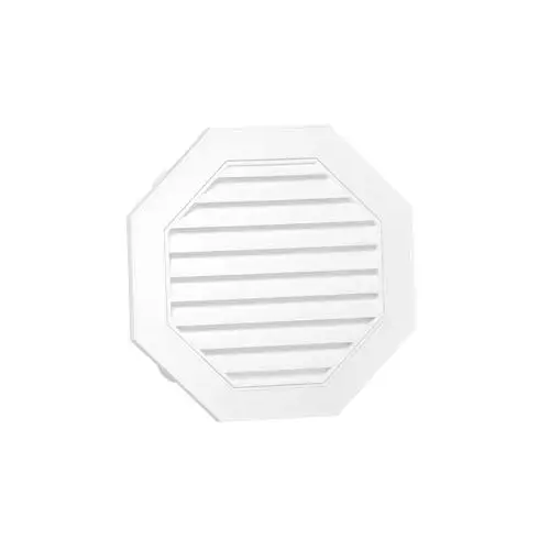 Gable Vent, 19.232 in L, 19.232 in W, Polypropylene, White