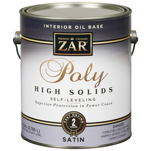 ZAR 34813 Classic Wood Finish Polyurethane, Liquid, Amber, 1 gal, Can