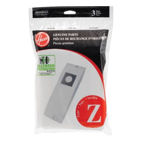 Type-Z Allergen Vacuum Bag, Paper - pack of 3