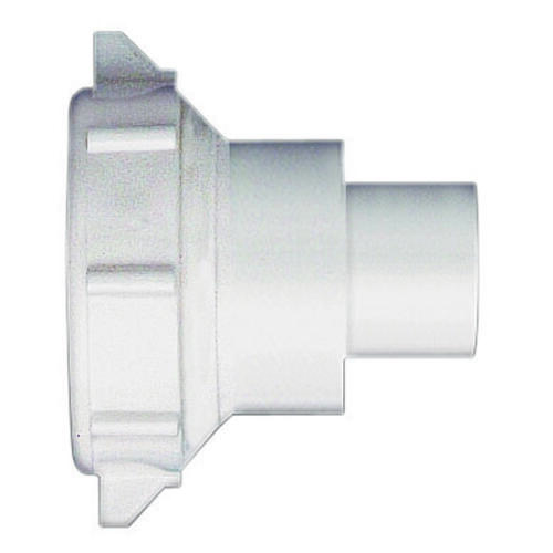 Reducing Coupling, 1-1/2 x 1-1/4 in, Slip Joint, Polypropylene, White