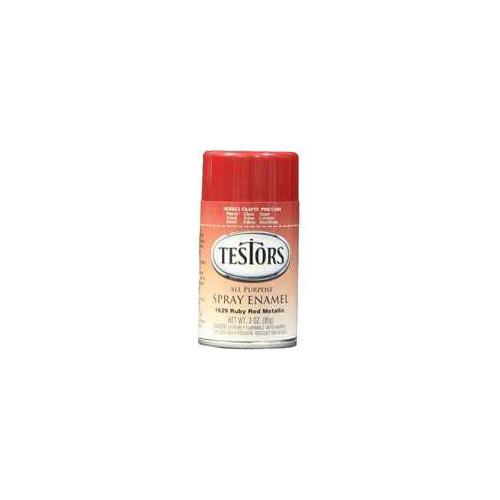 Enamel Spray Paint, Metallic, Flake Red, 3 oz