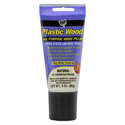 DAP 00580 Wood Filler, Paste, Slight, Natural, 3 oz Tube