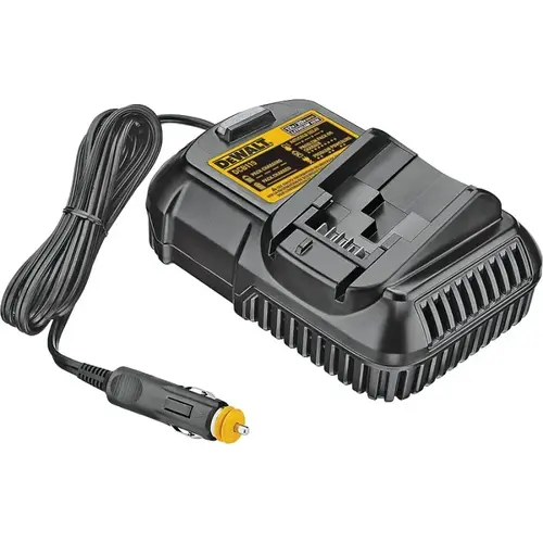 Vehicle Charger, 12 to 20 VDC Output, 1.3, 1.5, 3 Ah, 40 to 90 min Charge, Battery Included: No Black